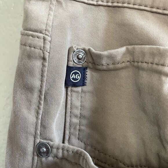 Adriano Goldschmied AG Pants Mens 38x32 Tan Khaki The Everett Straight Slim - Picture 4 of 12